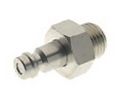 Quick Coupling Plug, Nickel-Plated Brass, 12bar, 80°C, G1/4" Pack of 10 pieces